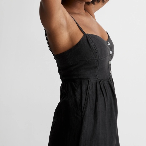 NWOT - Madewell Sleeveless Wide-Leg Jumpsuit in 100% Linen - Size 0 - Picture 2 of 5